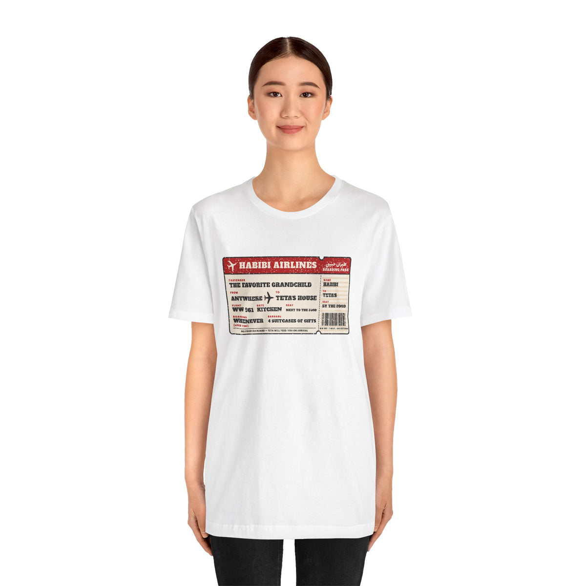 "Habibi Airlines" Boarding Pass Tee