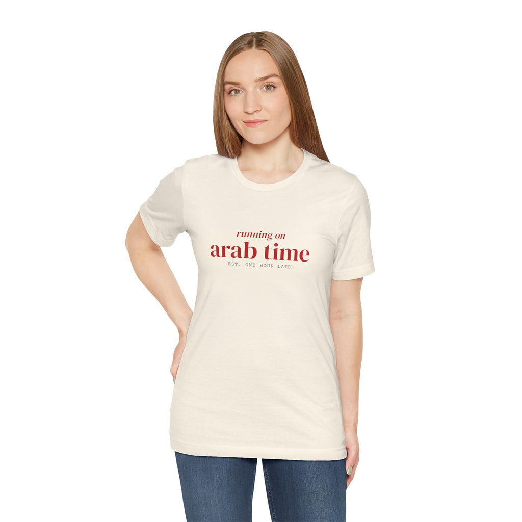 "Running on Arab Time" Tee