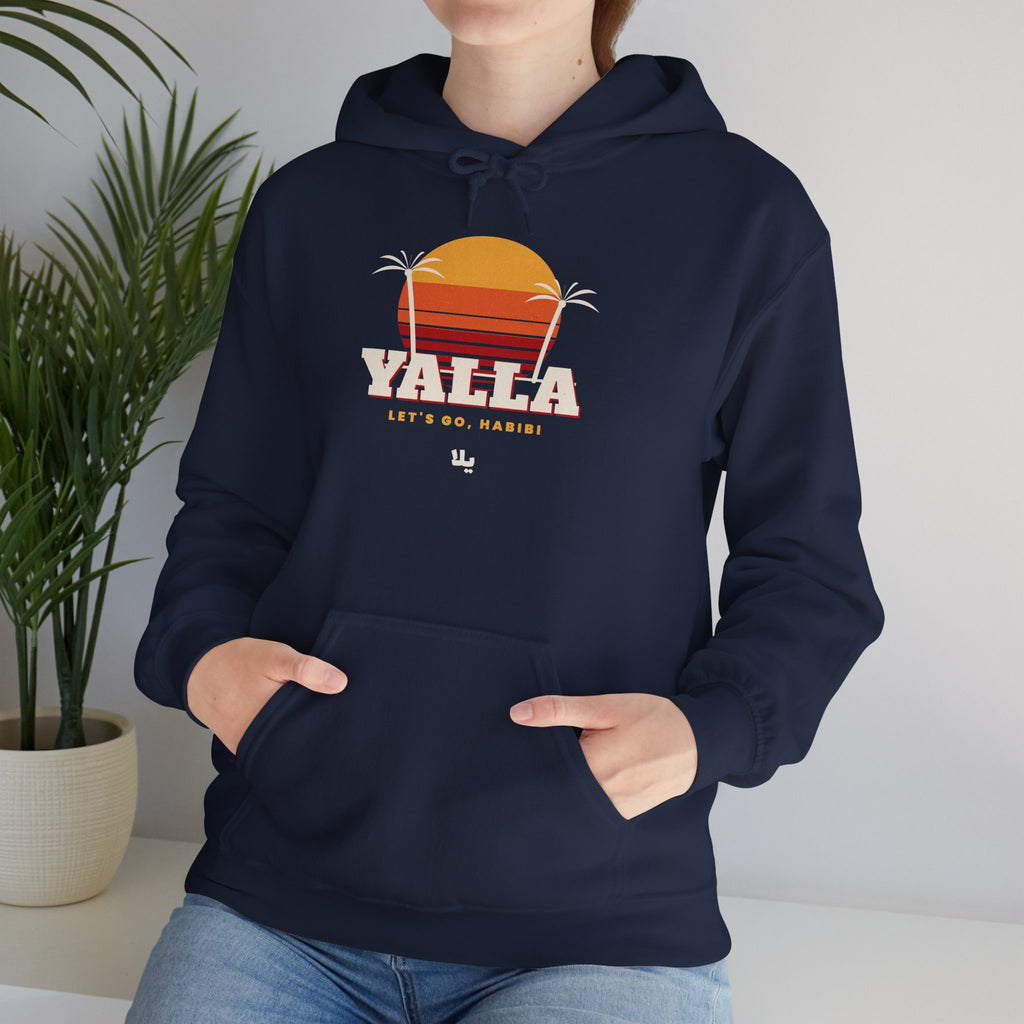 "Yalla" Retro Sunset Hoodie