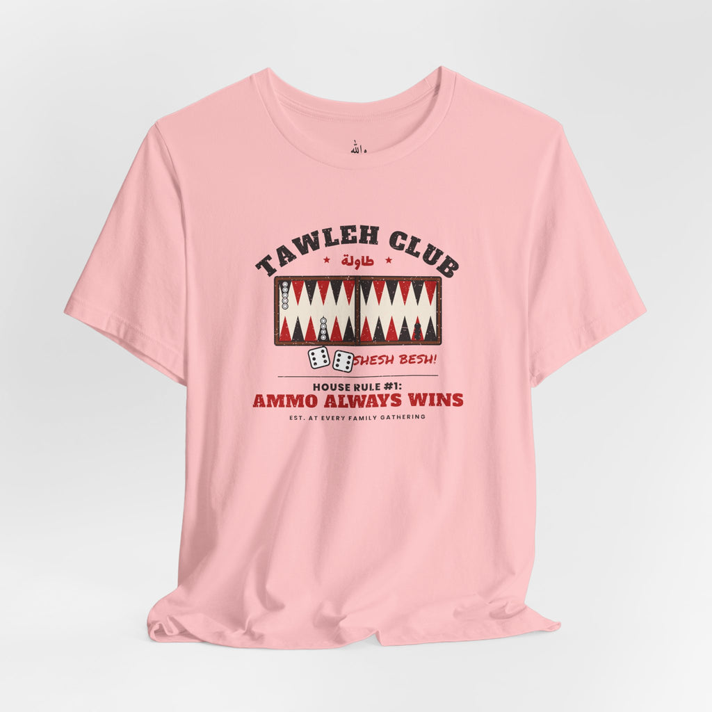 "Tawleh Club" Backgammon Tee