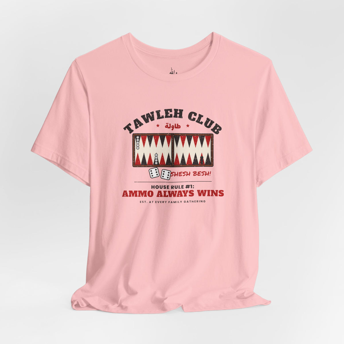 "Tawleh Club" Backgammon Tee