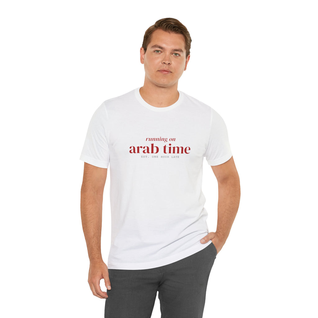 "Running on Arab Time" Tee
