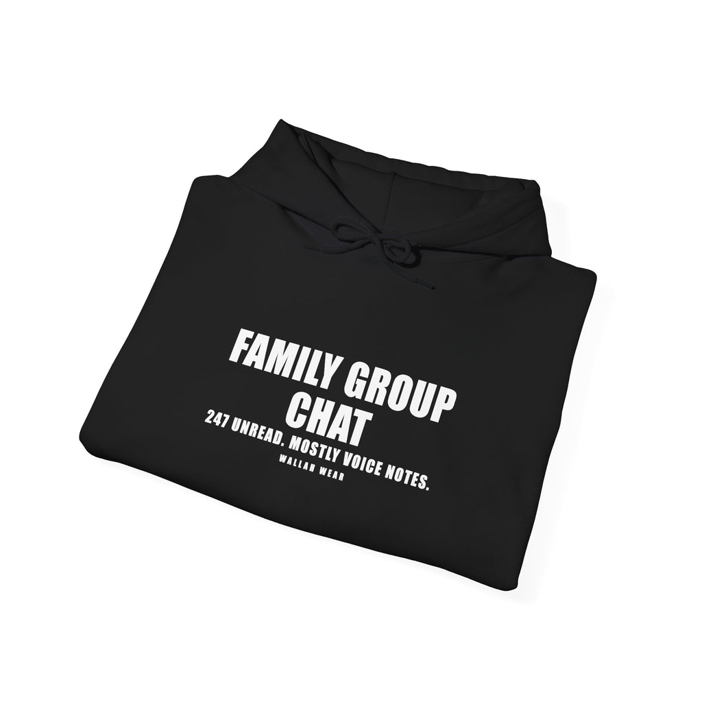 Family Group Chat Funny Arab Hoodie | Wallah Wear