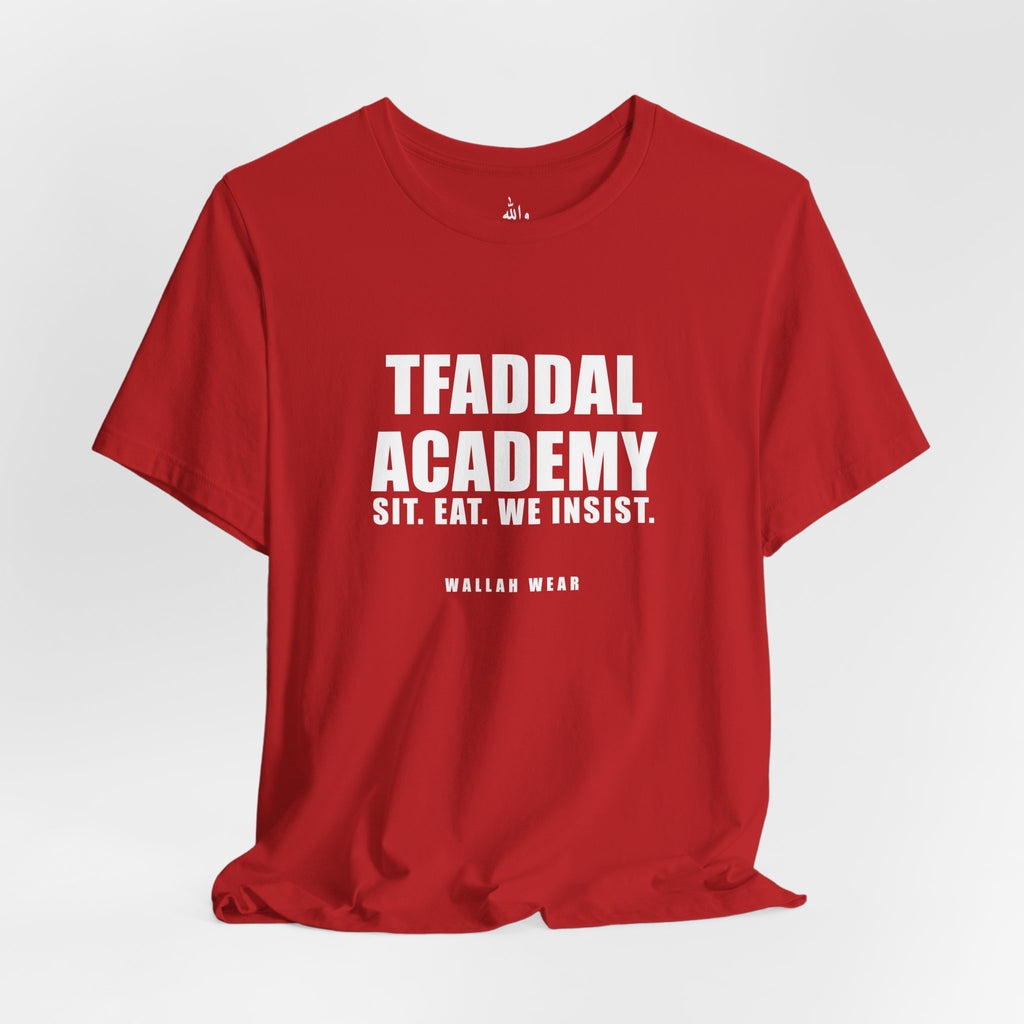 Tfaddal Academy Funny Arab Hospitality Tee | Wallah Wear