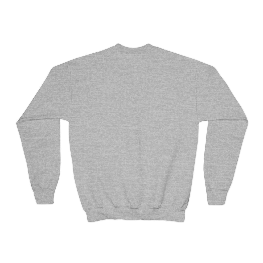 Flat view of the sport grey Teta's Favorite kids crewneck sweatshirt