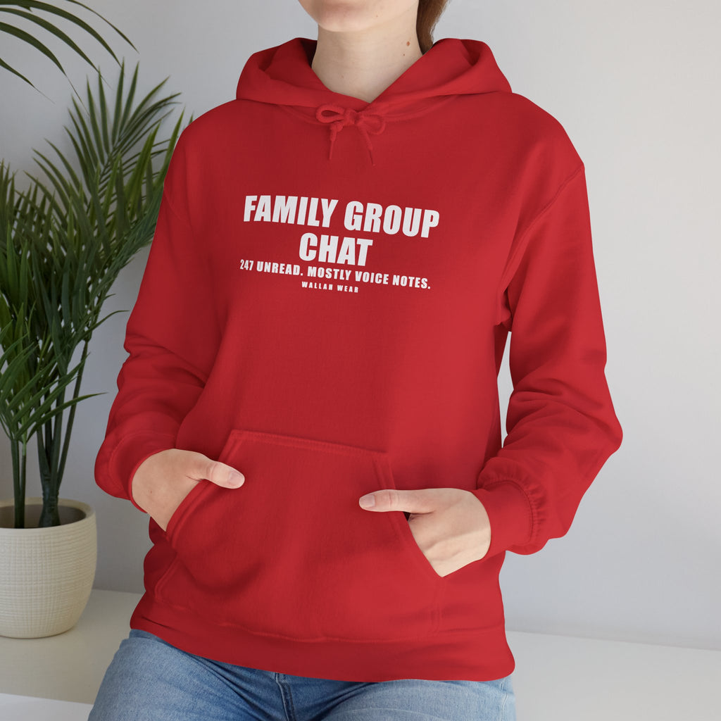 Family Group Chat Funny Arab Hoodie | Wallah Wear
