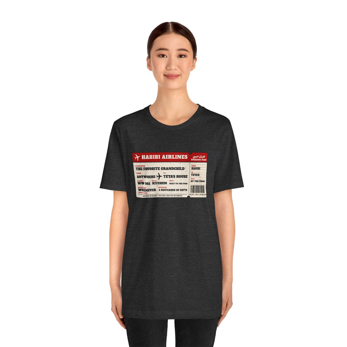 "Habibi Airlines" Boarding Pass Tee