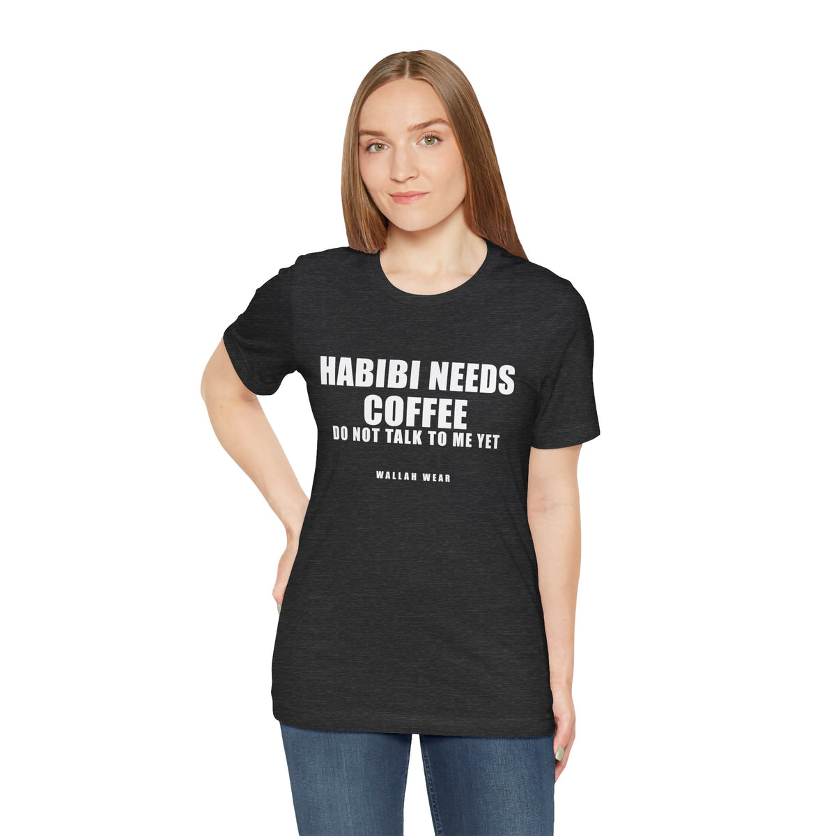 Habibi Needs Coffee Funny Arab Tee | Wallah Wear