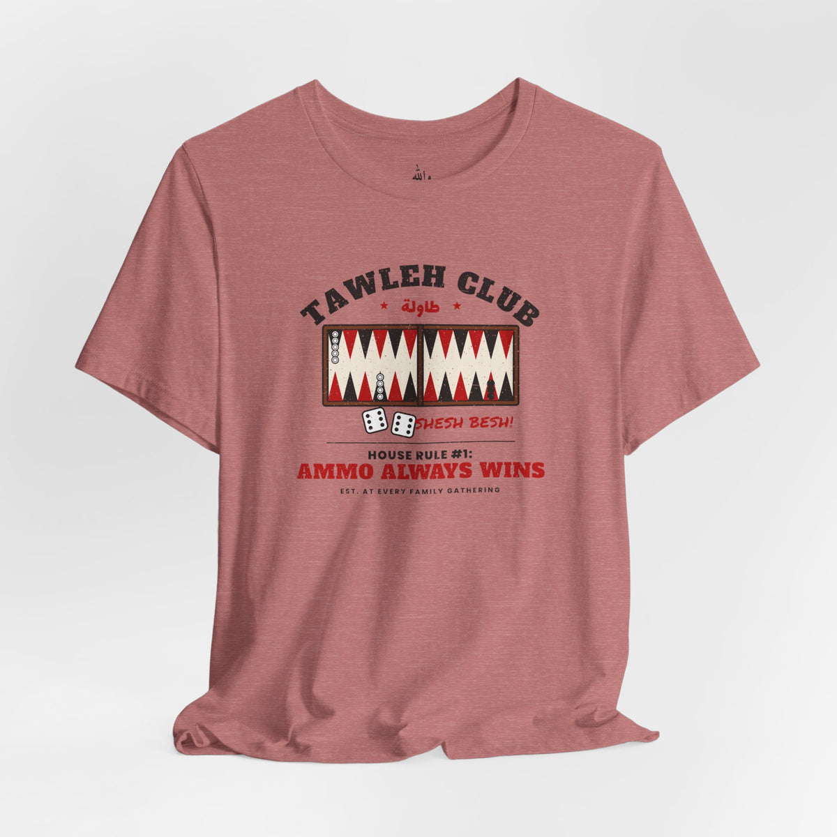 "Tawleh Club" Backgammon Tee