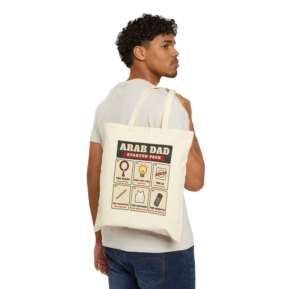 "Arab Dad Starter Pack" Tote Bag