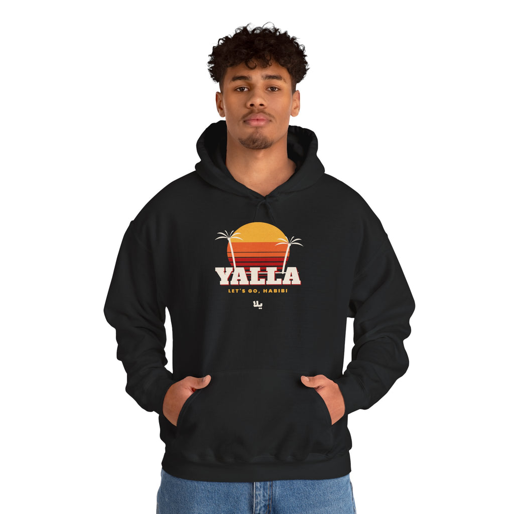 "Yalla" Retro Sunset Hoodie