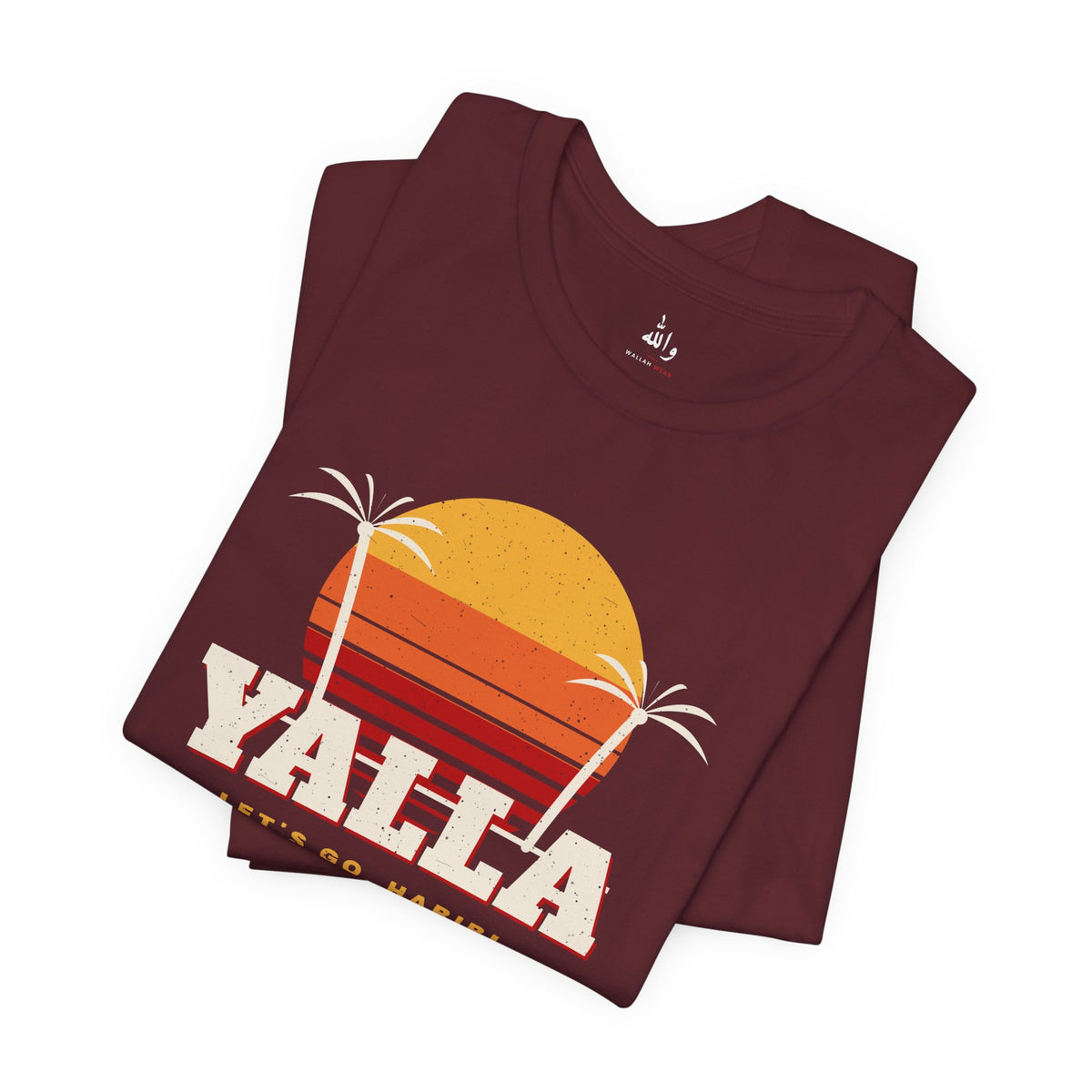 "Yalla" Retro Sunset Tee