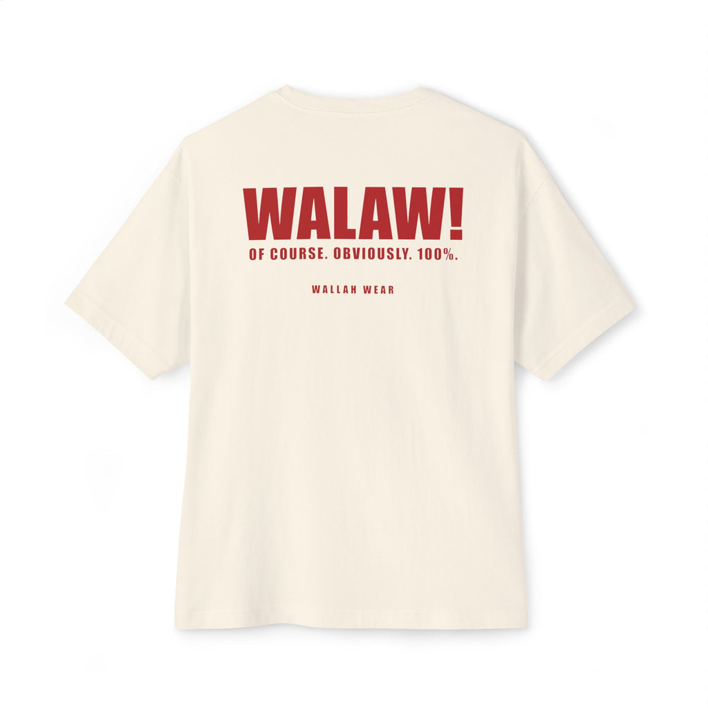 Walaw! Funny Arab Slang Oversized Tee | Wallah Wear