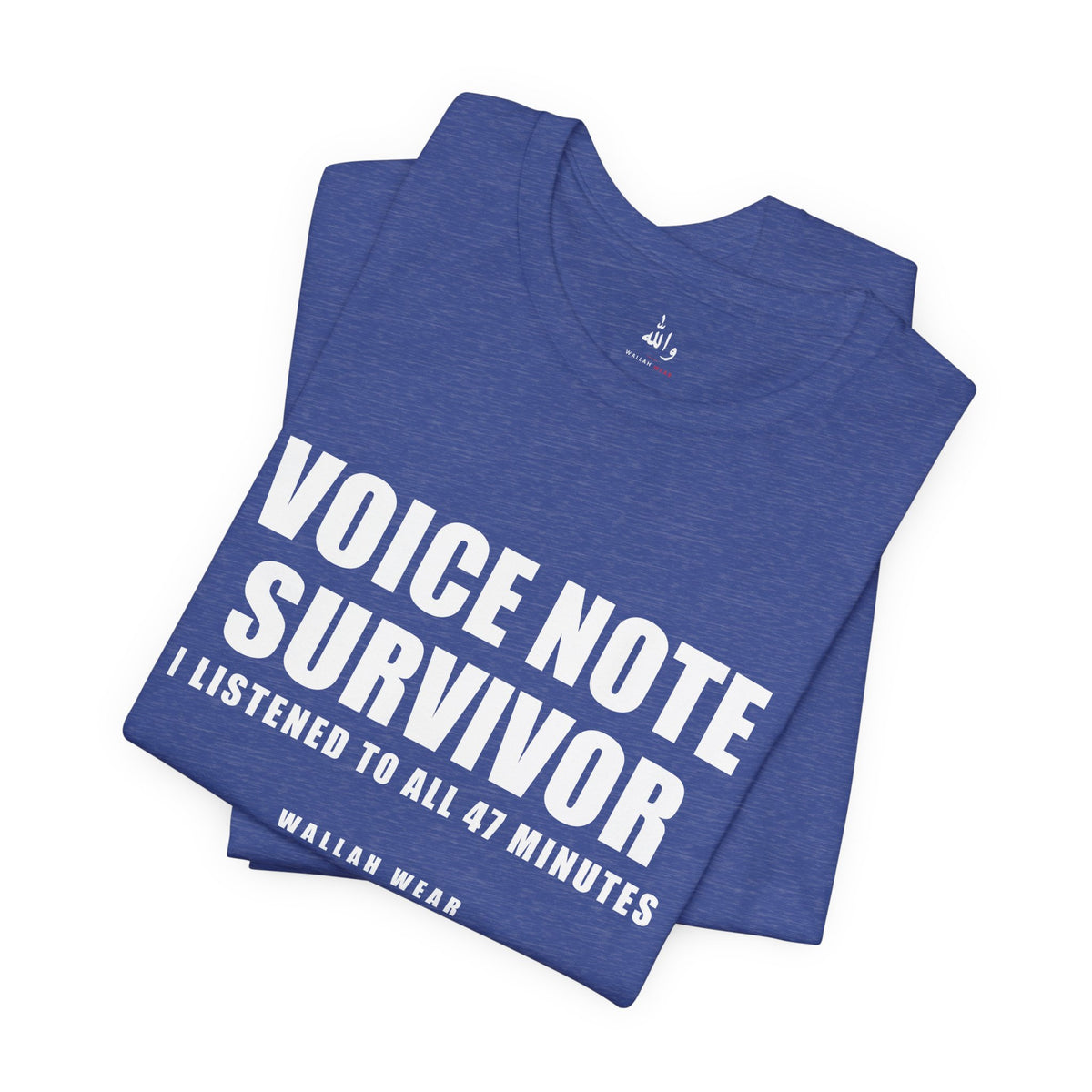 Voice Note Survivor Funny Arab Family Tee | Wallah Wear