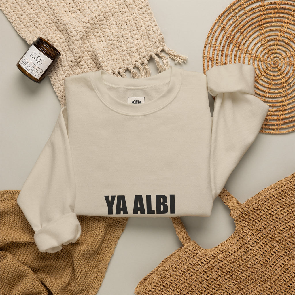 Ya Albi Funny Arab Crewneck Sweatshirt | Wallah Wear