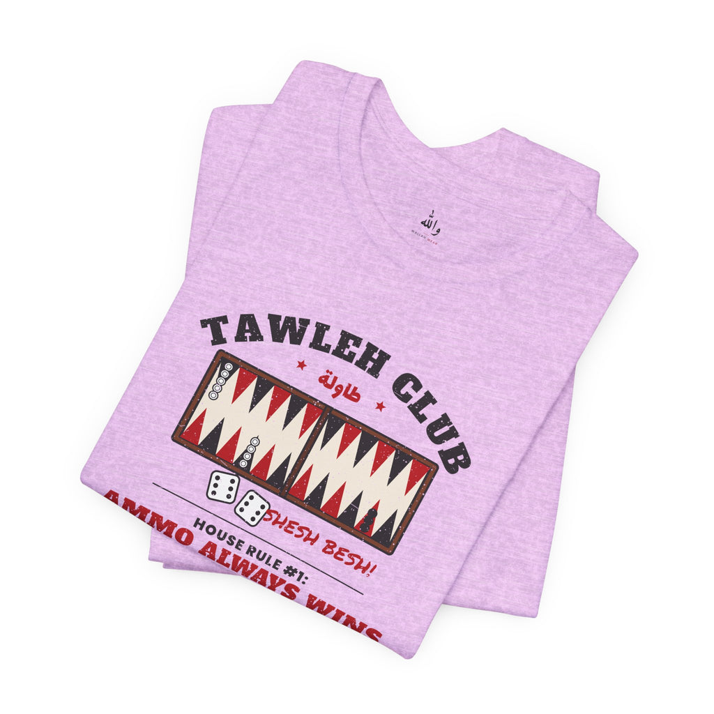 "Tawleh Club" Backgammon Tee