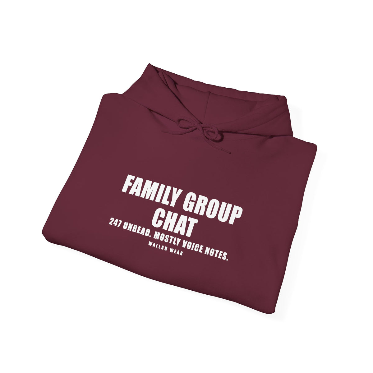 Family Group Chat Funny Arab Hoodie | Wallah Wear