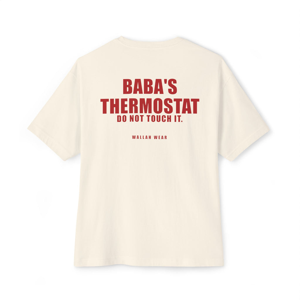 Baba's Thermostat Funny Arab Dad Oversized Tee | Wallah Wear