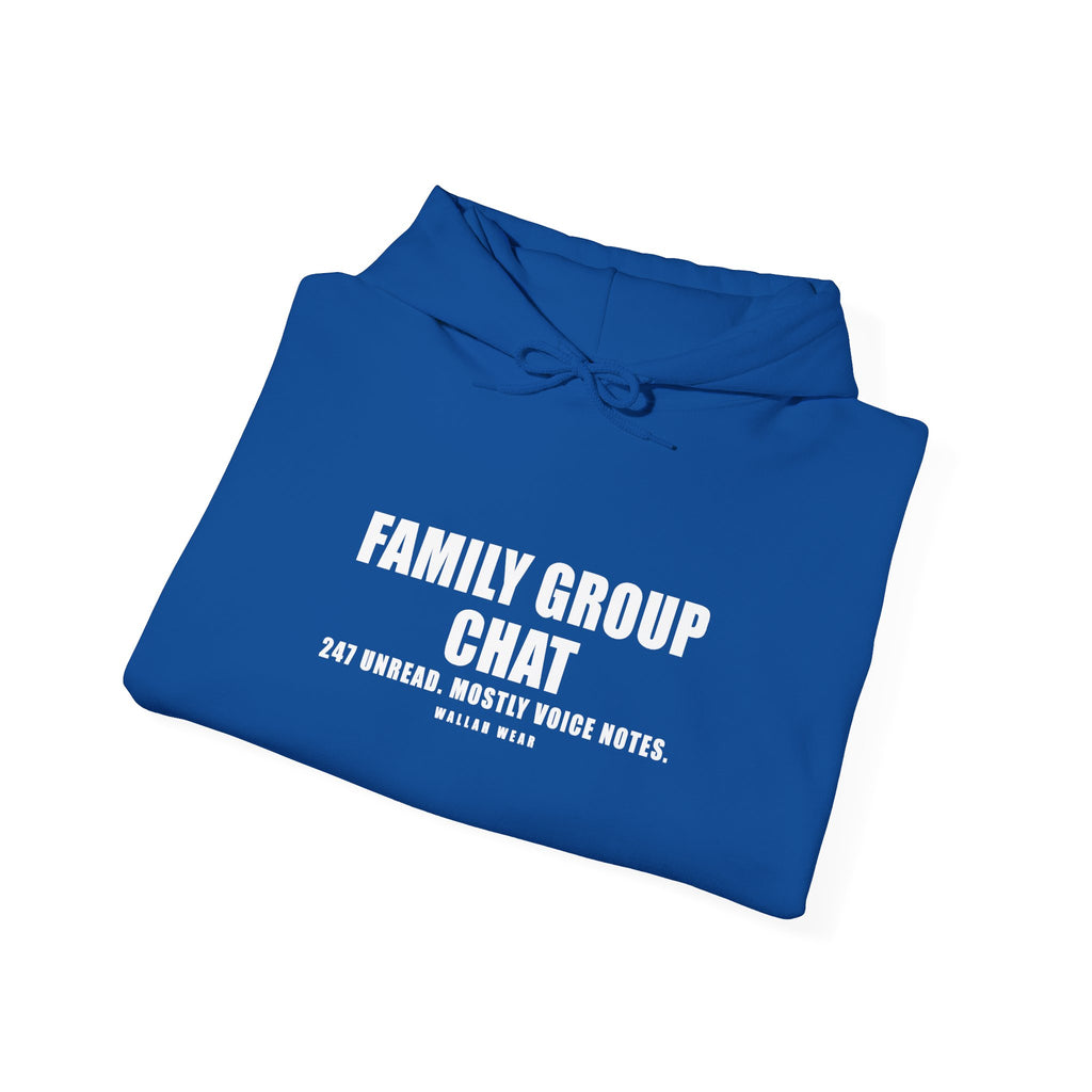 Family Group Chat Funny Arab Hoodie | Wallah Wear