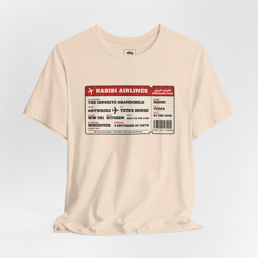 "Habibi Airlines" Boarding Pass Tee