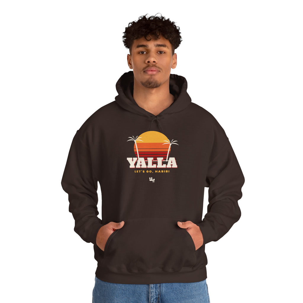 "Yalla" Retro Sunset Hoodie