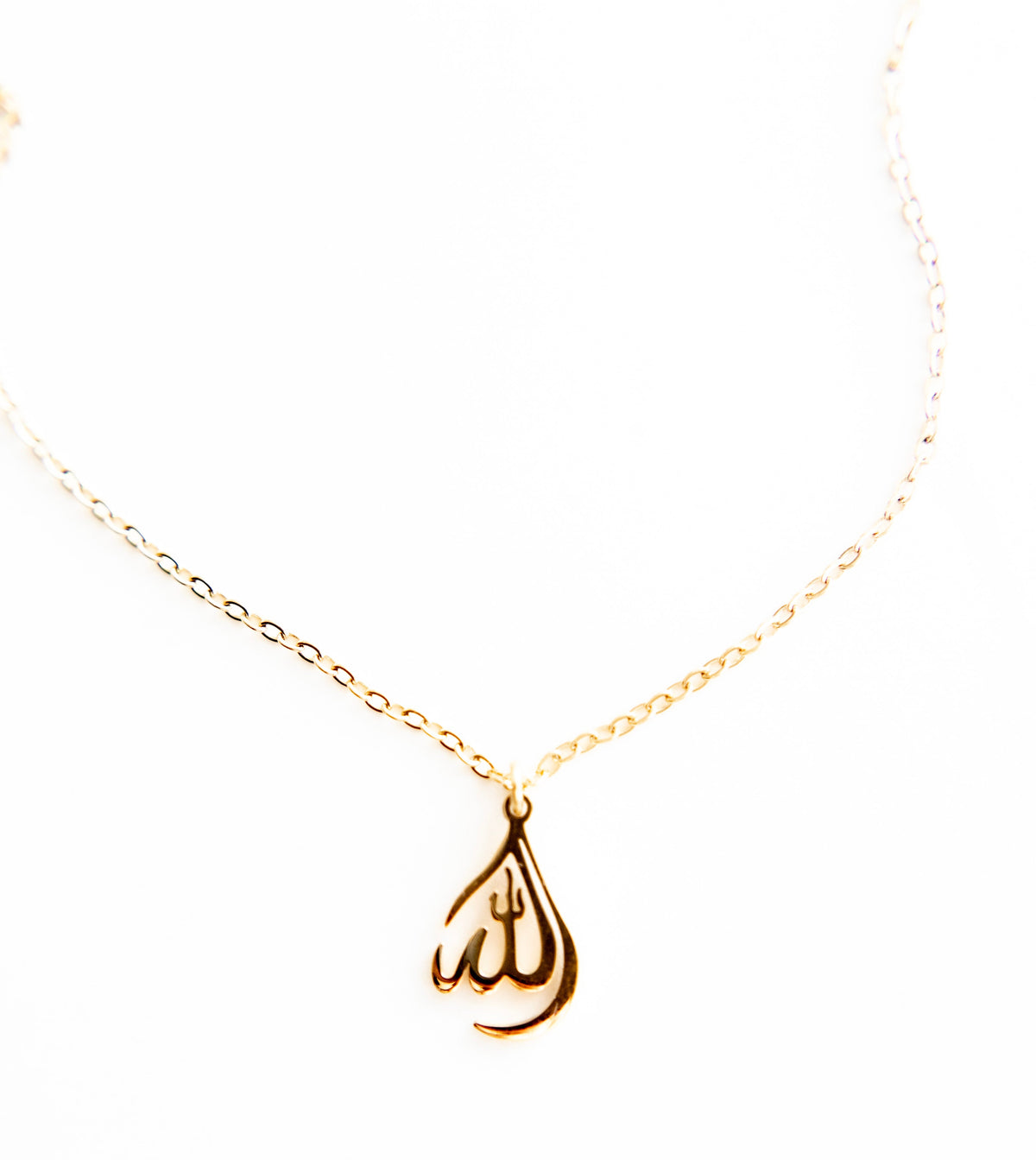Minimal Allah Pendant Necklace